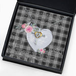 Gift For My Beautiful Girlfriend Necklace Valentine Necklace Clan Glendinning Tartan Cross Dancing Necklace Scottish Tartan Jewelry