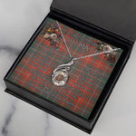 To My Beautiful Soulmate Necklace In Your Eyes I Have Found My Home Clan MacDougall Ancient Tartan Rising Phoenix Necklace