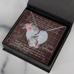 Rising Phoenix Necklace - Valentine Necklace Clan Carnegie Modern Tartan Gift for Girlfriend, Gift for My Wife Rising Phoenix Necklace