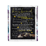 Scotstee Shop - Personalized Gift Letter To My Husband Cute Man Present Family Gift Fleece Blanket
