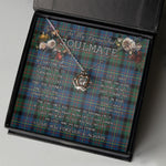 To My Beautiful Soulmate Necklace In Your Eyes I Have Found My Home Clan Cameron of Erracht Ancient Tartan Crown Pendant Necklace