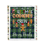 Personalized Gift Tartan Plaid Blanket Clan Purves With Christmas Cookie Baking Crew Christmas Gift Blanket, Plaid Blanket, Christmas Fleece Blanket, Christmas Blanket, Tartan Blanket, Scottish Blanket, Scotland Blanket, Family Name Blanket, Custom Blanket, Personalized Blanket