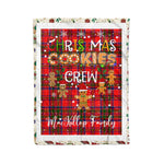 Personalized Gift Tartan Plaid Blanket Clan MacKillop With Christmas Cookie Baking Crew Christmas Gift Blanket, Plaid Blanket, Christmas Fleece Blanket, Christmas Blanket, Tartan Blanket, Scottish Blanket, Scotland Blanket, Family Name Blanket, Custom Blanket, Personalized Blanket