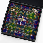 To My Beautiful Soulmate Necklace In Your Eyes I Have Found My Home Clan Whitelaw Modern Tartan Cross Dancing Necklace