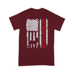 Scotstee Shop - USA Flag Best Buckin' Dad Ever Deer Hunting Fathers Day Gift 4th Of July Shirt