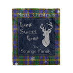 Scotstee Shop Tartan Plaid Christmas Fleece Blankets Clan Strange of Balcaskie Plaid Blanket
