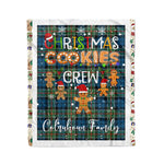 Personalized Gift Tartan Plaid Blanket Clan Colquhoun Ancient With Christmas Cookie Baking Crew Christmas Gift Blanket, Plaid Blanket, Christmas Fleece Blanket, Christmas Blanket, Tartan Blanket, Scottish Blanket, Scotland Blanket, Family Name Blanket, Custom Blanket, Personalized Blanket
