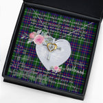 Gift For My Beautiful Girlfriend Necklace Valentine Necklace Clan Inglis Tartan Cross Dancing Necklace Scottish Tartan Jewelry