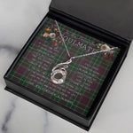 To My Beautiful Soulmate Necklace In Your Eyes I Have Found My Home Clan Crosbie Tartan Rising Phoenix Necklace