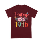 Womens Vintage 1956 Birthday Shirt Floral Funny 65th Birthday Gifts Awesome Since 1956 Birthday Shirt - Scotstee Shop