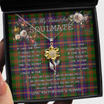 To My Beautiful Soulmate Sunflower Necklace In Your Eyes I Have Found My Home Clan Cochrane Tartan Jewelry For Girlfriend
