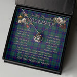 To My Beautiful Soulmate Necklace In Your Eyes I Have Found My Home Clan Hutton Tartan Crown Pendant Necklace