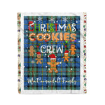 Personalized Gift Tartan Plaid Blanket Clan MacCorquodale With Christmas Cookie Baking Crew Christmas Gift Blanket, Plaid Blanket, Christmas Fleece Blanket, Christmas Blanket, Tartan Blanket, Scottish Blanket, Scotland Blanket, Family Name Blanket, Custom Blanket, Personalized Blanket