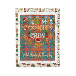 Personalized Gift Tartan Plaid Blanket Clan MacKintosh Ancient With Christmas Cookie Baking Crew Christmas Gift Blanket, Plaid Blanket, Christmas Fleece Blanket, Christmas Blanket, Tartan Blanket, Scottish Blanket, Scotland Blanket, Family Name Blanket, Custom Blanket, Personalized Blanket