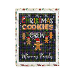 Fleece Blanket - Personalized Gift Tartan Plaid Blanket Clan Murray of Atholl Modern With Christmas Cookie Baking Crew Christmas Gift Fleece Blanket