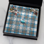 Sea Turtle Necklace To My Beautiful Soulmate Necklace In Your Eyes I Have Found My Home Clan Stewart Muted Blue Tartan Blue Turtle Necklace