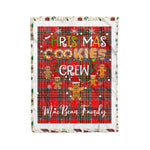 Personalized Gift Tartan Plaid Blanket Clan MacBean With Christmas Cookie Baking Crew Christmas Gift Blanket, Plaid Blanket, Christmas Fleece Blanket, Christmas Blanket, Tartan Blanket, Scottish Blanket, Scotland Blanket, Family Name Blanket, Custom Blanket, Personalized Blanket
