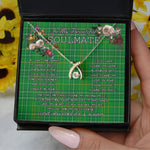 To My Beautiful Soulmate Necklace In Your Eyes I Have Found My Home Clan Masterton Tartan Wishbone Dancing Necklace
