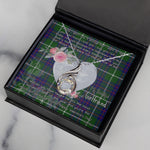 Rising Phoenix Necklace - Valentine Necklace Clan MacIntyre Hunting Modern Tartan Gift for Girlfriend, Gift for My Wife Rising Phoenix Necklace