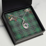 To My Beautiful Soulmate Necklace In Your Eyes I Have Found My Home Clan MacArthur Ancient Tartan Rising Phoenix Necklace