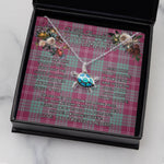Sea Turtle Necklace To My Beautiful Soulmate Necklace In Your Eyes I Have Found My Home Clan Crawford Ancient Tartan Blue Turtle Necklace