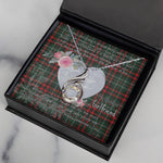Rising Phoenix Necklace - Valentine Necklace Clan MacDiarmid Tartan Gift for Girlfriend, Gift for My Wife Rising Phoenix Necklace