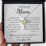 Cross Dancing Necklace - Mom Necklace - Gift for Mom from Son