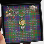 To My Beautiful Soulmate Sunflower Necklace In Your Eyes I Have Found My Home Clan Stewart of Appin Hunting Tartan Jewelry For Girlfriend