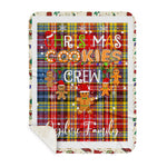 Personalized Gift Tartan Plaid Blanket Clan Ogilvie Of Airlie Ancient With Christmas Cookie Baking Crew Christmas Gift Sherpa Blanket, tartan sherpa blanket,buffalo plaid sherpa blanket,christmas sherpa blanket,Christmas Throw Blanket,green plaid sherpa blanket,green sherpa blanket