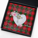 Gift For My Beautiful Girlfriend Necklace Valentine Necklace Clan Rattray Tartan Cross Dancing Necklace Scottish Tartan Jewelry