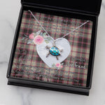 Sea Turtle Necklace Gift for My Beautiful Girlfriend Valentines Necklace Clan MacPherson Hunting Ancient Tartan Blue Turtle Necklace