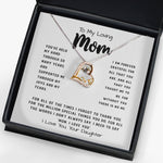 To My Loving Mom Necklace Gift I Need To Say Mom I Love You Gift For Her Forever Love Necklace