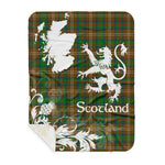 Sherpa Blanket - Tartan Blanket Thistle and Lion Scottish Clan Chisholm Hunting Plaid Blanket, plaid sherpa blanket queen,purple sherpa blanket,queen sherpa blanket,queen size sherpa blanket,red sherpa blanket,scottish tartan blankets,sherpa blanket,sherpa christmas blanket