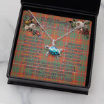 Sea Turtle Necklace To My Beautiful Soulmate Necklace In Your Eyes I Have Found My Home Clan Bruce Ancient Tartan Blue Turtle Necklace