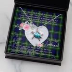 Sea Turtle Necklace Gift for My Beautiful Girlfriend Valentines Necklace Clan Forbes Tartan Blue Turtle Necklace