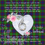 Rising Phoenix Necklace - Valentine Necklace Clan Durie Tartan Gift for Girlfriend, Gift for My Wife Rising Phoenix Necklace