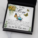 Opal Turtle Necklace - Mom Necklace, To My Mom Gift Necklace, Mother's Day Cute Gift For Mom, Mother Daughter Necklace
