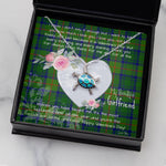 Sea Turtle Necklace Gift for My Beautiful Girlfriend Valentines Necklace Clan Cranstoun Hunting Tartan Blue Turtle Necklace