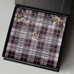 To My Beautiful Soulmate Necklace In Your Eyes I Have Found My Home Clan MacPherson Hunting Modern Tartan Crown Pendant Necklace