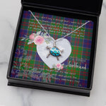 Sea Turtle Necklace Gift for My Beautiful Girlfriend Valentines Necklace Clan Stewart of Appin Hunting Tartan Blue Turtle Necklace