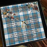 To My Beautiful Soulmate Necklace In Your Eyes I Have Found My Home Clan Stewart Muted Blue Tartan Wishbone Dancing Necklace