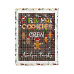 Personalized Gift Tartan Plaid Blanket Clan Nicolson Hunting Weathered With Christmas Cookie Baking Crew Christmas Gift Blanket, Plaid Blanket, Christmas Fleece Blanket, Christmas Blanket, Tartan Blanket, Scottish Blanket, Scotland Blanket, Family Name Blanket, Custom Blanket, Personalized Blanket