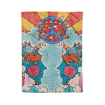 Scotstee Shop - Scotstee Shop Blanket Face Sun Peace Hippie Fleece Blanket