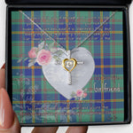 Gift For My Beautiful Girlfriend Necklace Valentine Necklace Clan Us Marine Tartan Cross Dancing Necklace Scottish Tartan Jewelry