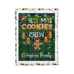 Personalized Gift Tartan Plaid Blanket Clan Cranstoun Hunting With Christmas Cookie Baking Crew Christmas Gift Blanket, Plaid Blanket, Christmas Fleece Blanket, Christmas Blanket, Tartan Blanket, Scottish Blanket, Scotland Blanket, Family Name Blanket, Custom Blanket, Personalized Blanket