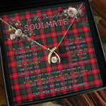 To My Beautiful Soulmate Necklace In Your Eyes I Have Found My Home Clan Belshes Tartan Wishbone Dancing Necklace