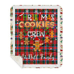 Personalized Gift Tartan Plaid Blanket Clan MacDuff Modern With Christmas Cookie Baking Crew Christmas Gift Sherpa Blanket, tartan sherpa blanket,buffalo plaid sherpa blanket,christmas sherpa blanket,Christmas Throw Blanket,green plaid sherpa blanket,green sherpa blanket