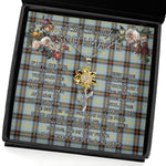 To My Beautiful Soulmate Sunflower Necklace In Your Eyes I Have Found My Home Clan Bell Tartan Jewelry For Girlfriend, Tartan Sunflower Pendant Necklace, Scottish Tartan Jewelry, valentine necklace, necklace girlfriend, necklace for wife, cute necklaces for girlfriend, jewelry for girlfriend, to my soulmate necklace, to my future wife necklace