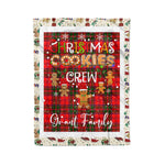 Personalized Gift Tartan Plaid Blanket Clan Grant Modern With Christmas Cookie Baking Crew Christmas Gift Blanket, Plaid Blanket, Christmas Fleece Blanket, Christmas Blanket, Tartan Blanket, Scottish Blanket, Scotland Blanket, Family Name Blanket, Custom Blanket, Personalized Blanket