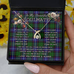 To My Beautiful Soulmate Necklace In Your Eyes I Have Found My Home Clan Russell Tartan Wishbone Dancing Necklace
